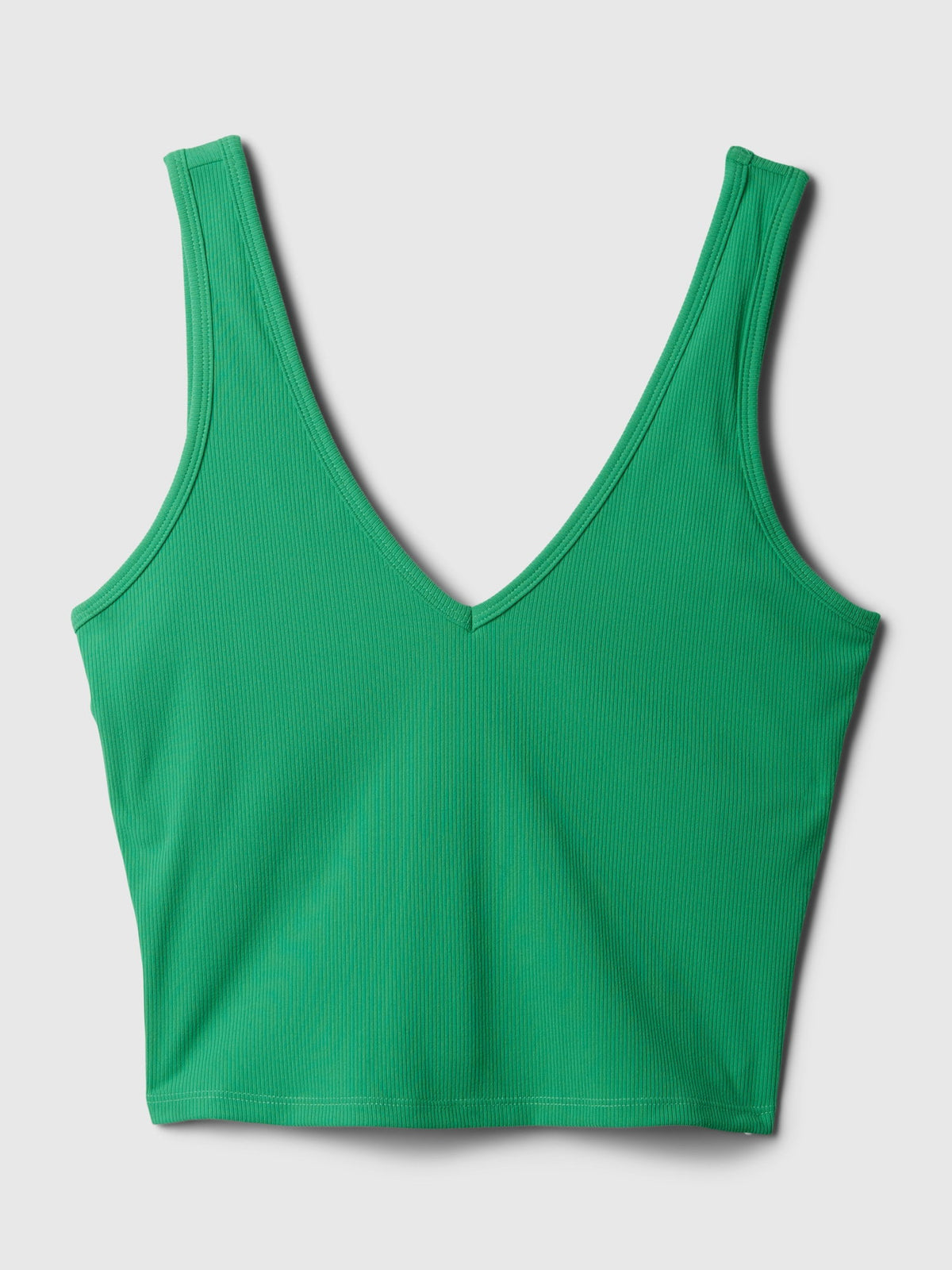 Yeşil Gapfit Studio Fitilli V Yaka Spor Üst