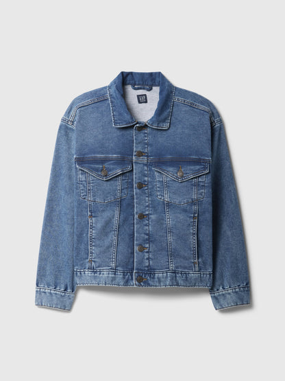 Lacivert Supersoft Icon Denim Oversize Ceket