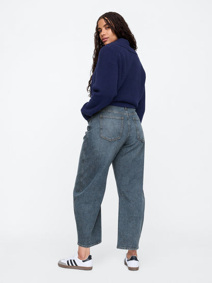 Mavi High Rise Barrel Jean Pantolon