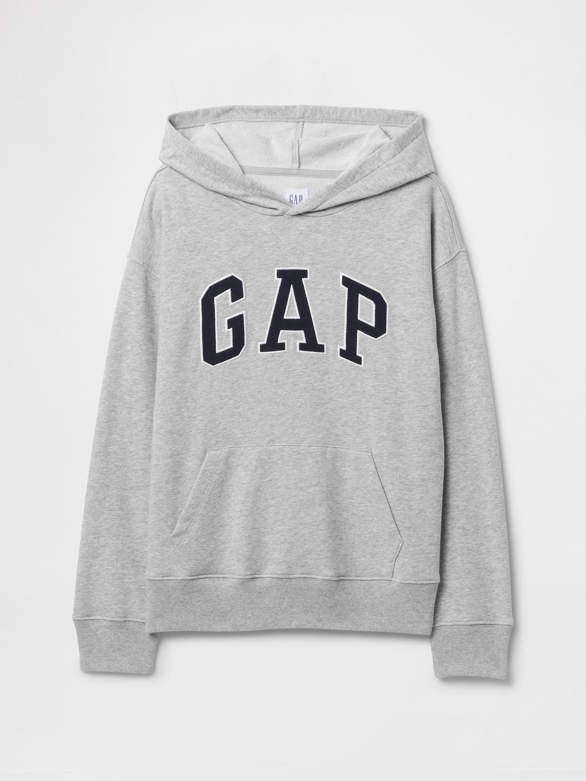 Gri Gap Logo Relaxed Havlu Kumaş Sweatshirt