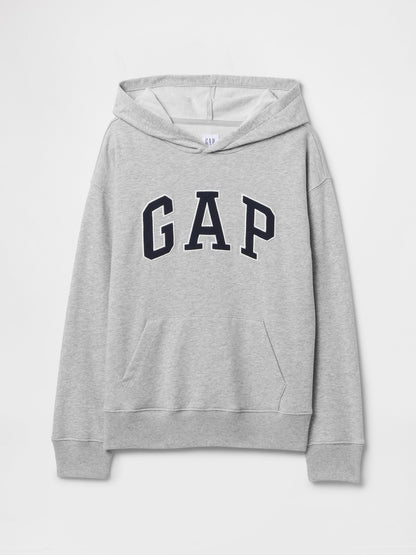 Gri Gap Logo Relaxed Havlu Kumaş Sweatshirt