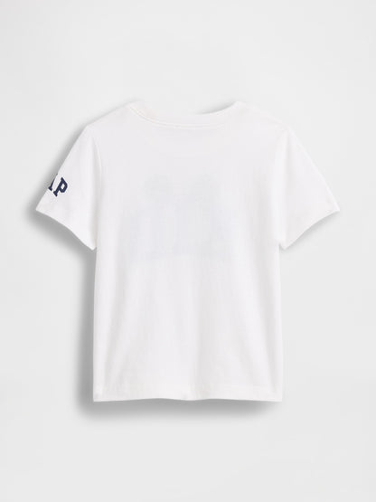 Beyaz Disney Kid Grafik T-shirt