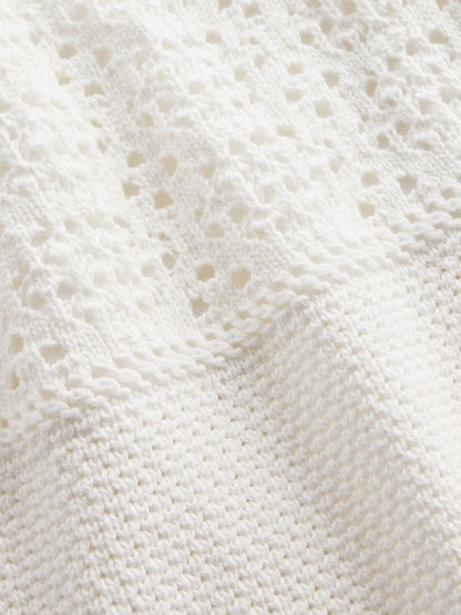 Açık Mavi Crochet Triko Elbise