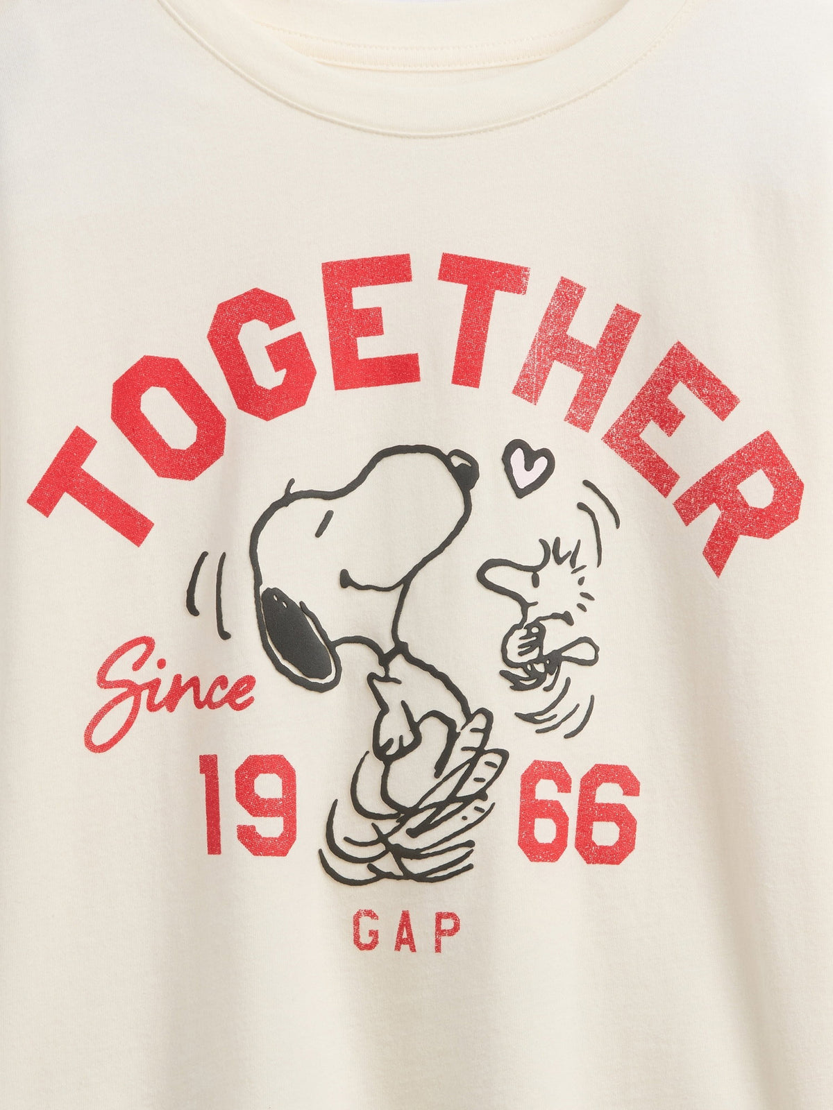 Kırık Beyaz Peanuts Grafik Baskılı T-shirt