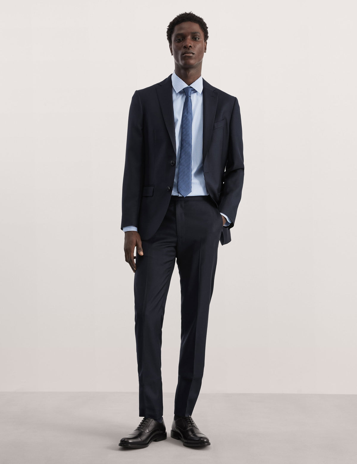 Tailored Fit Saf Yün Klasik Pantolon