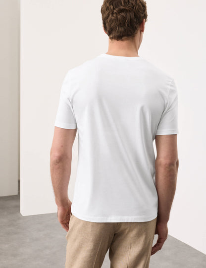 Yumuşak Dokulu V Yaka T-shirt