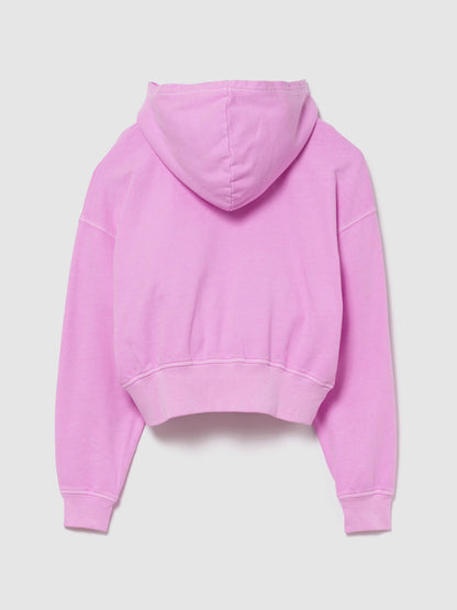 Yeşil Fransız Havlu Kumaş Oversized Gap Logo Fermuarlı Sweatshirt