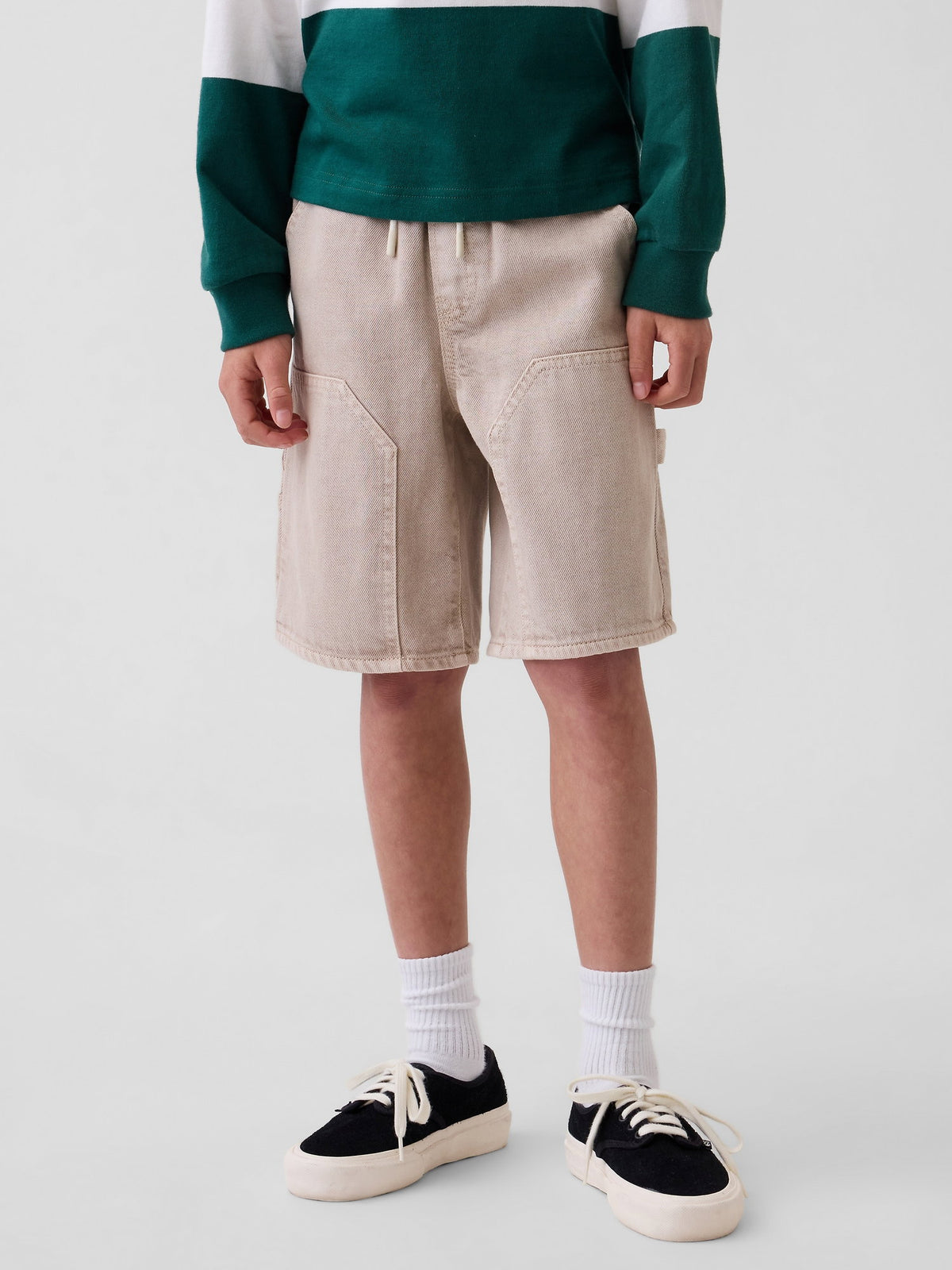 Açık Kahverengi '90s Loose Easy Denim Carpenter Şort