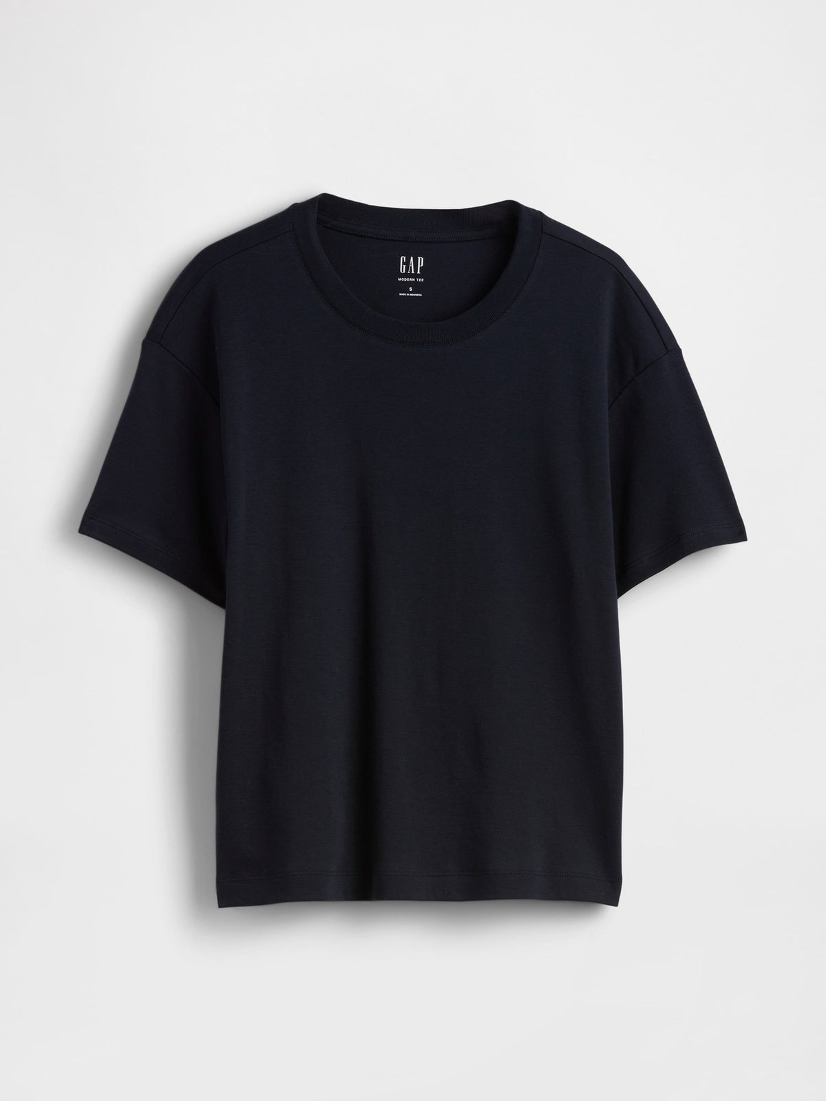 Lacivert Supima® Pamuk Relaxed T-shirt