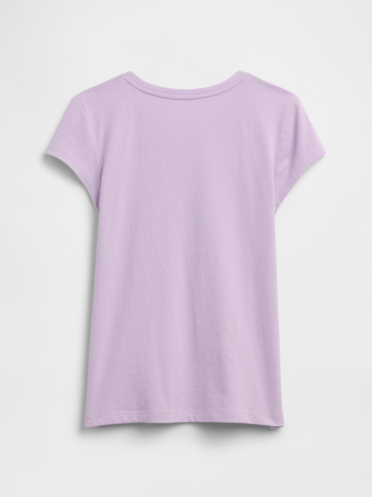 Lila Grafik Baskılı T-shirt