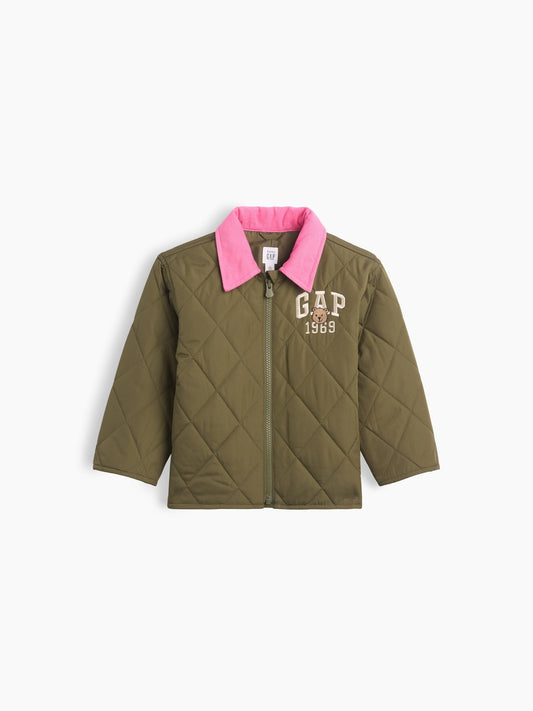 Haki Quilted Barn Ceket