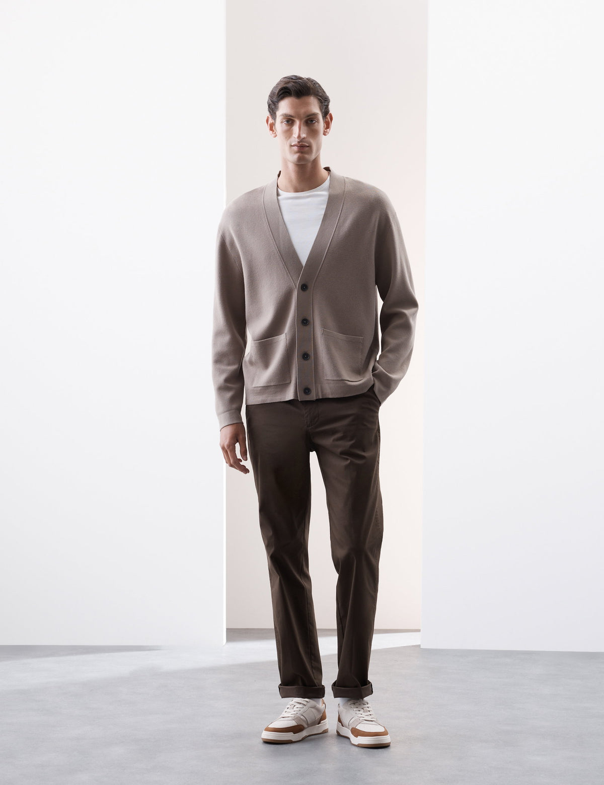 Relaxed Fit V-yaka Hırka