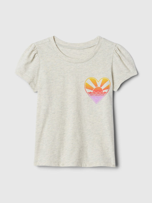 Gri Mix & Match Grafikli T-shirt