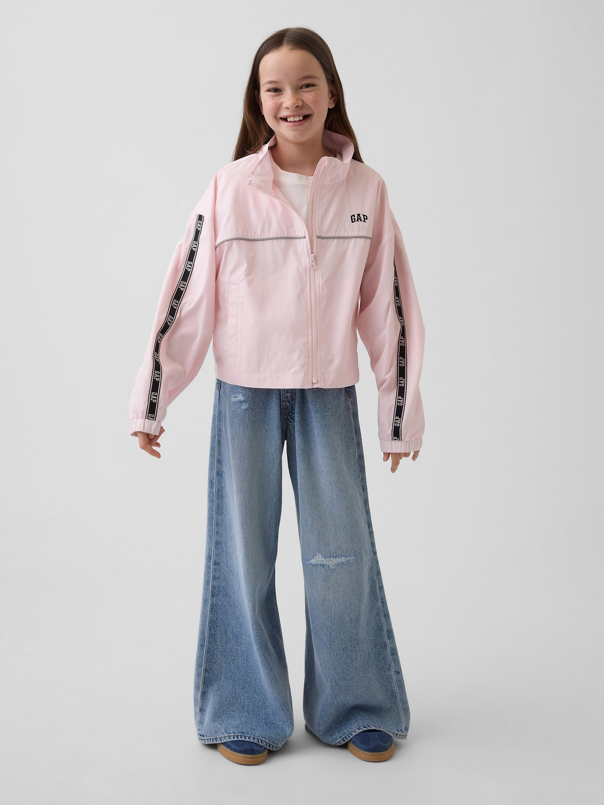 Açık Pembe Relaxed Rüzgarlık