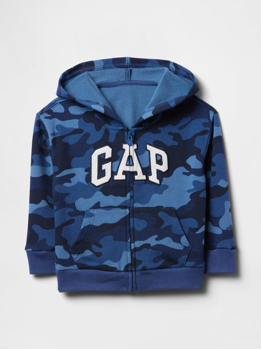 Mavi Gap Logo Relaxed Fermuarlı Sweatshirt
