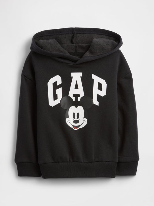 Siyah Disney Mickey Mouse Logo Relaxed Sweatshirt