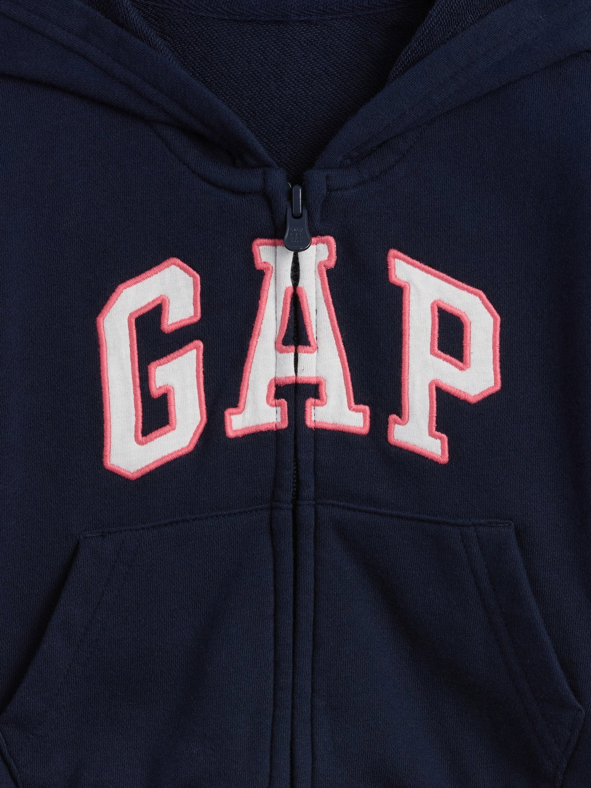 Lacivert Relaxed Logo Fermuarlı Sweatshirt