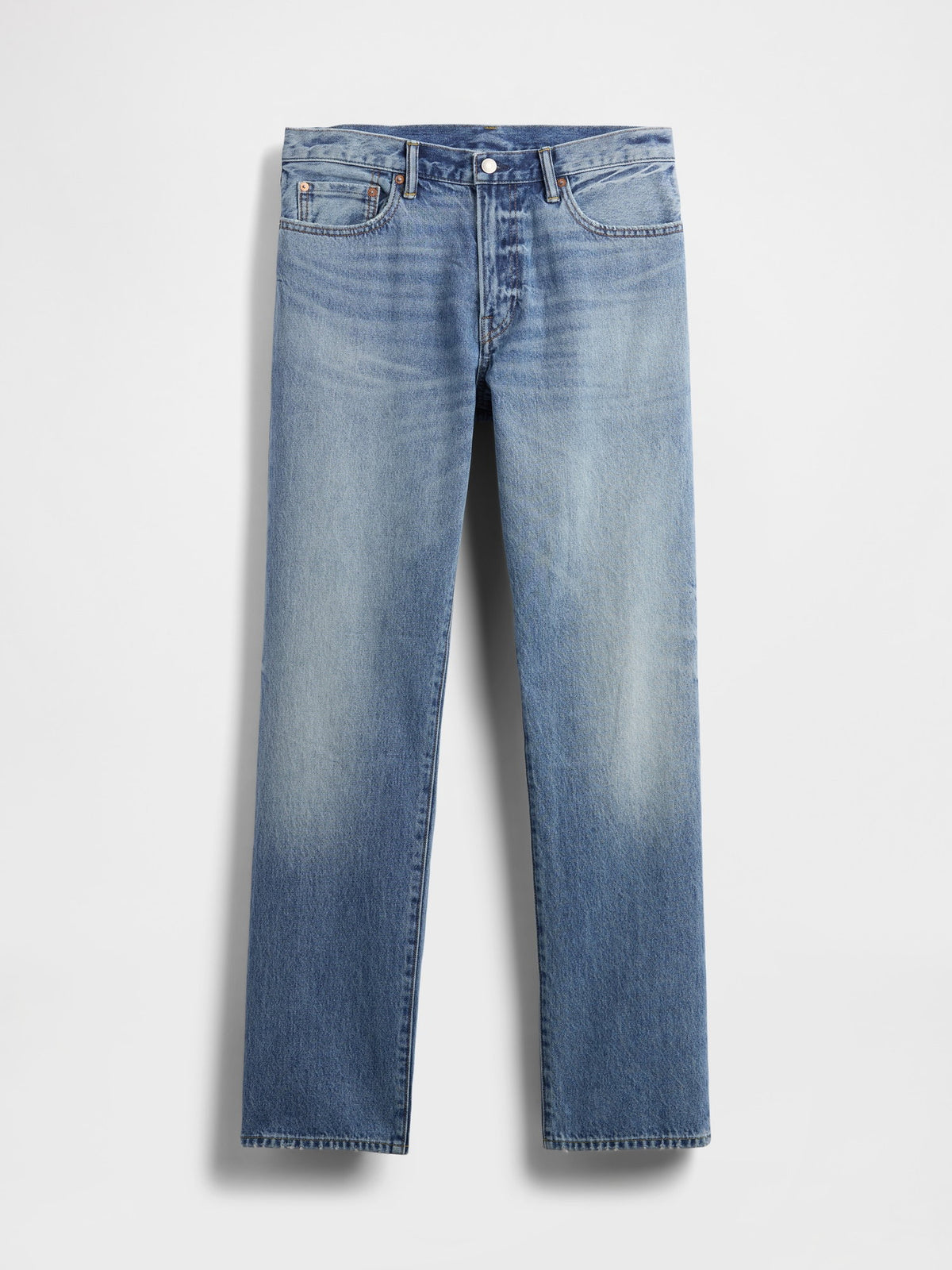 Açık Mavi Relaxed Straight Jean Pantolon