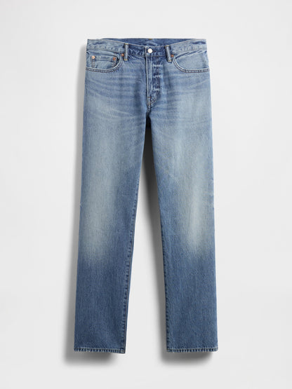 Açık Mavi Relaxed Straight Jean Pantolon
