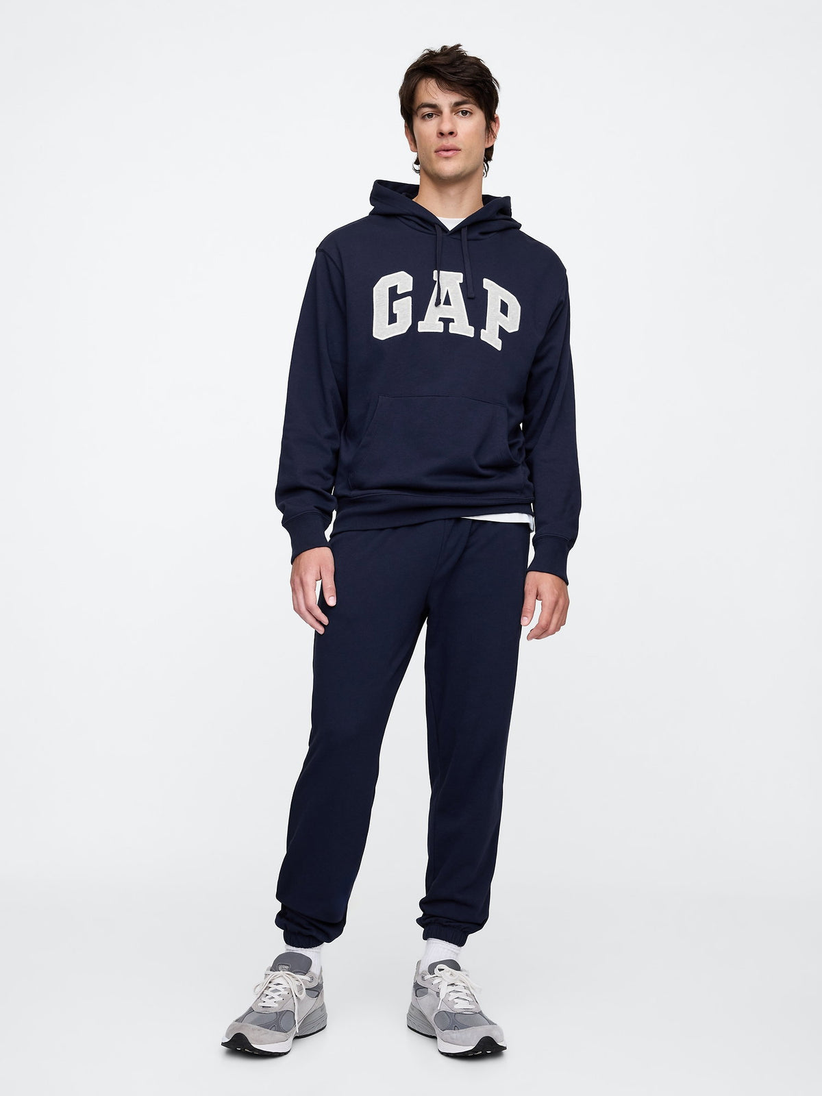 Lacivert Gap Logo Fransız Havlu Kumaş Sweatshirt