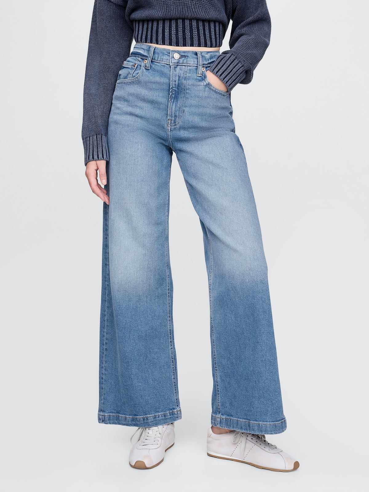 Mavi High Stride Wide-leg Ankle Jean Pantolon