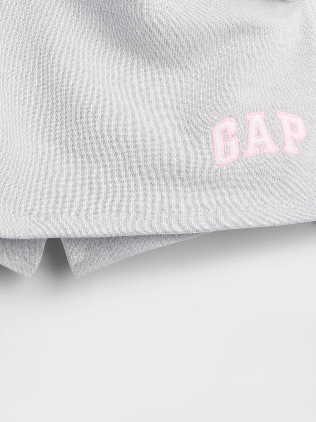 Pembe Logo Pull-on Fransız Havlu Kumaş Şort Etek