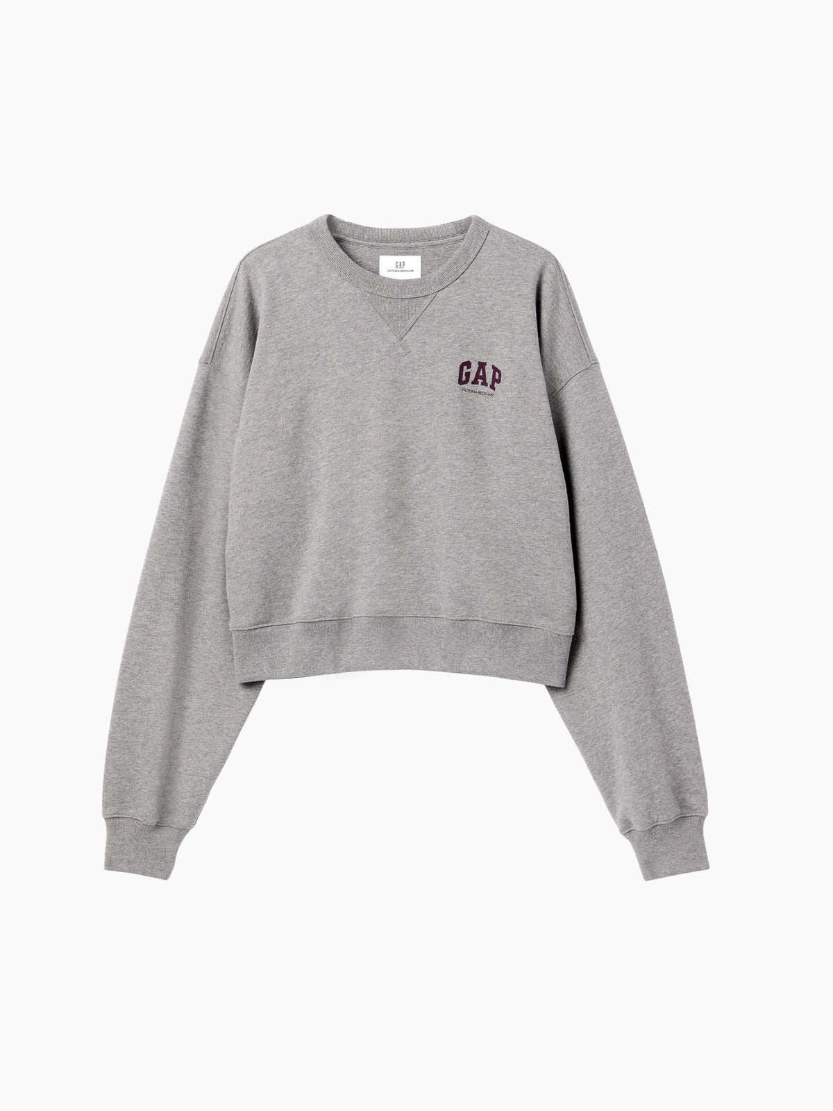Gri Gap × Victoria Beckham Fransız Havlu Kumaş Sweatshirt