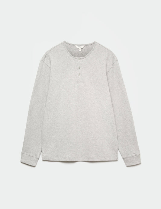 Yumuşak Dokulu Henley Üst