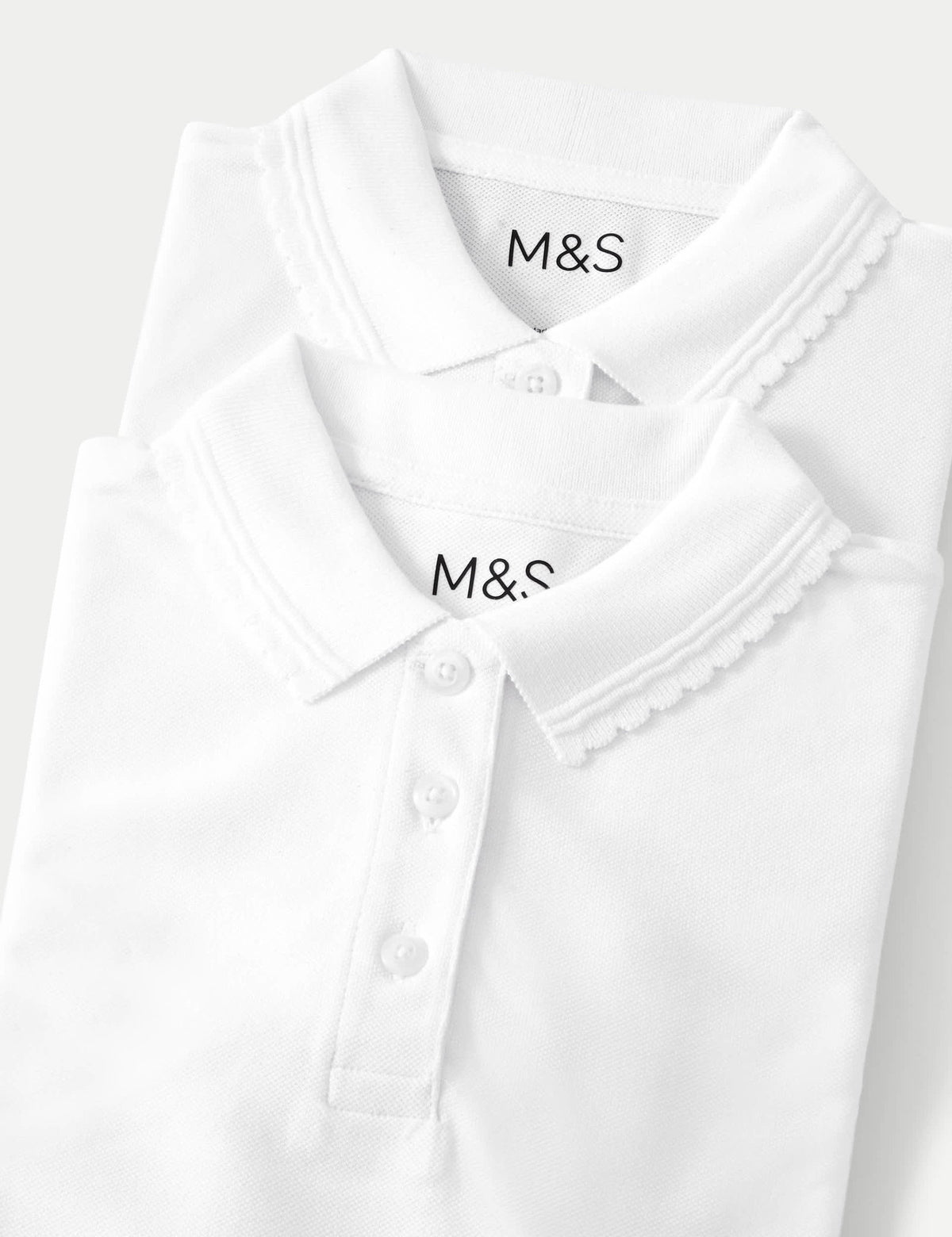 Saf Pamuklu 2'li Polo Yaka T-shirt (2-16 Yaş)
