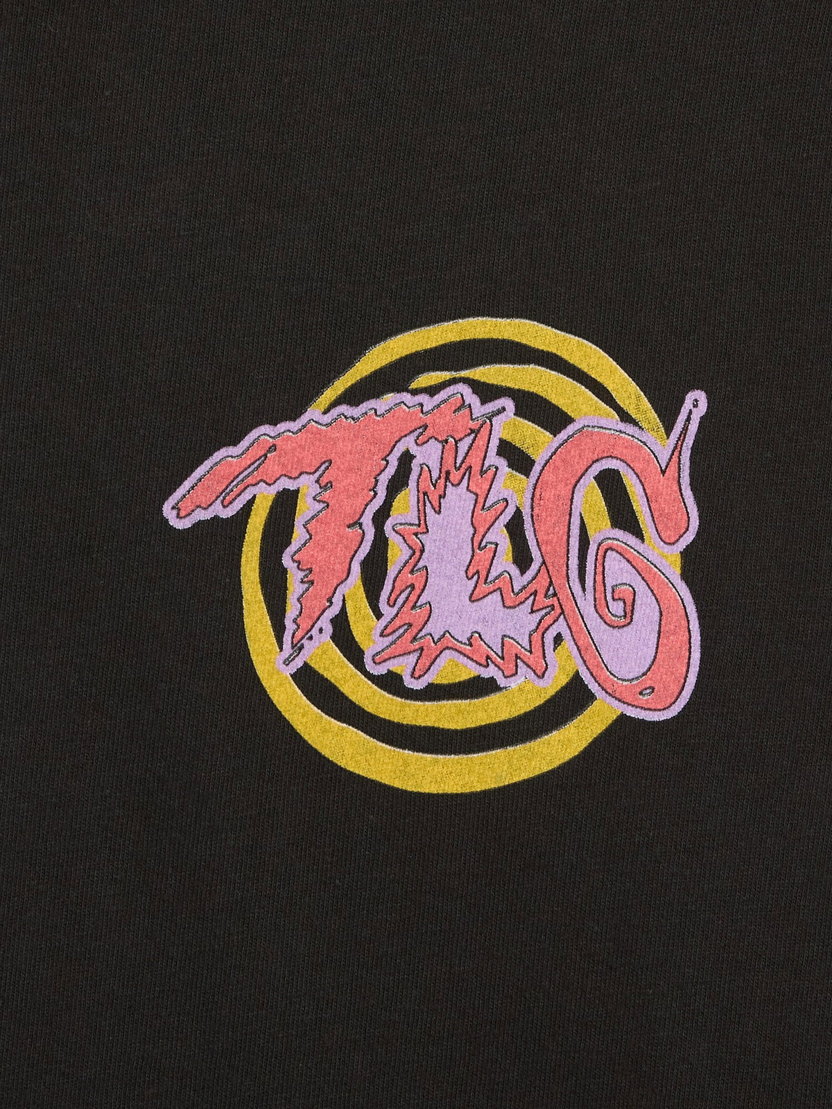 Siyah Tlc Relaxed Grafik Baskılı T-shirt