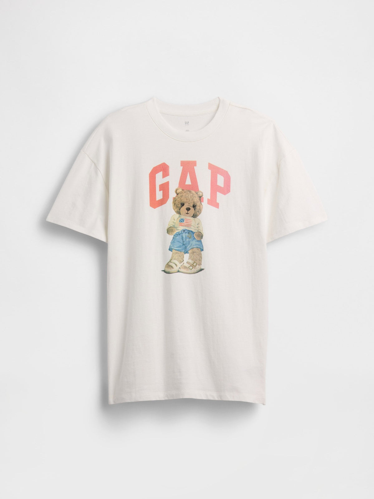 Beyaz Kids Oversized Gap Logo T-shirt Elbise