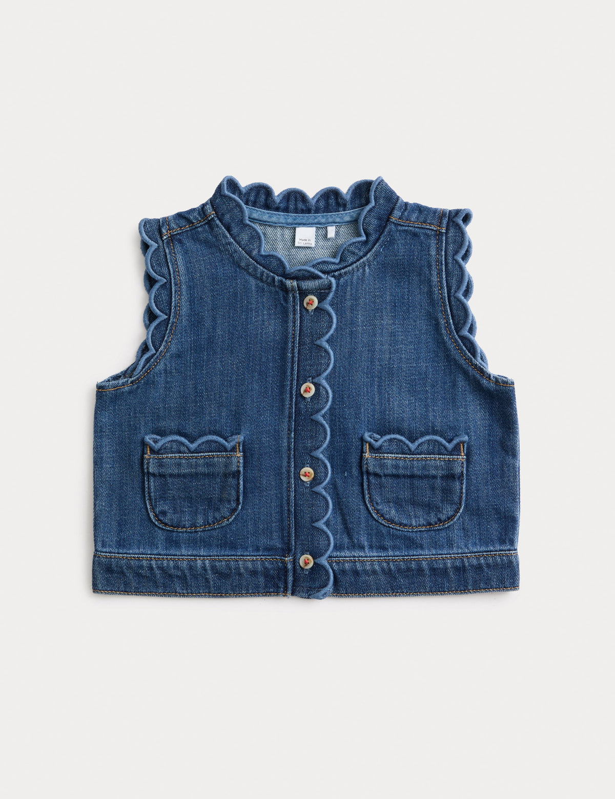 Denim Çocuk Yelek