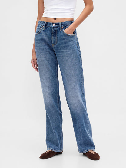 Mavi Mid Rise Rigid Relaxed Straight Jean Pantolon