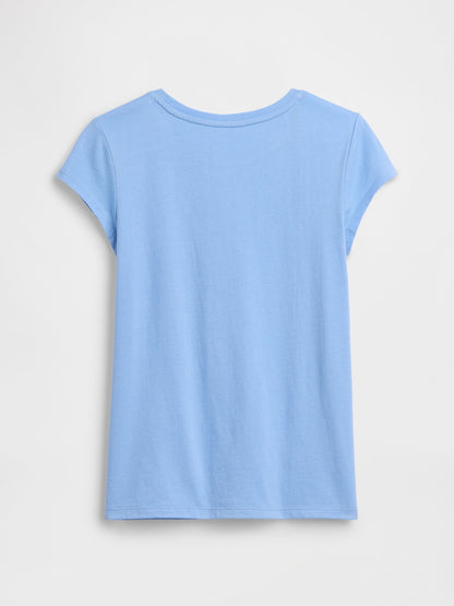 Beyaz Grafik Baskılı T-shirt