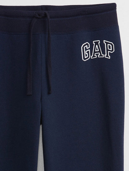 Lacivert Gap Logo Bootcut Fleece Eşofman Altı