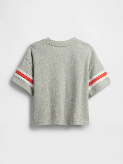 Açık Gri Marvel Grafik T-shirt