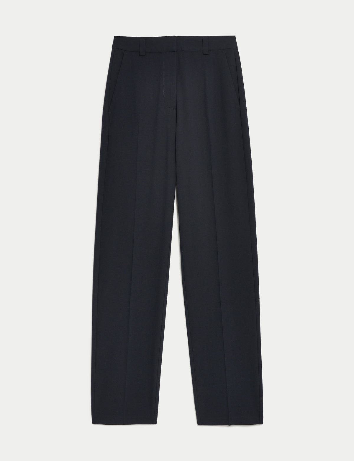 Streç Dokuma Straight Leg Pantolon