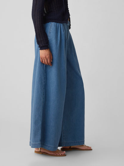 Mavi Gap × Dôen High Rise Wide Leg Jean Pantolon