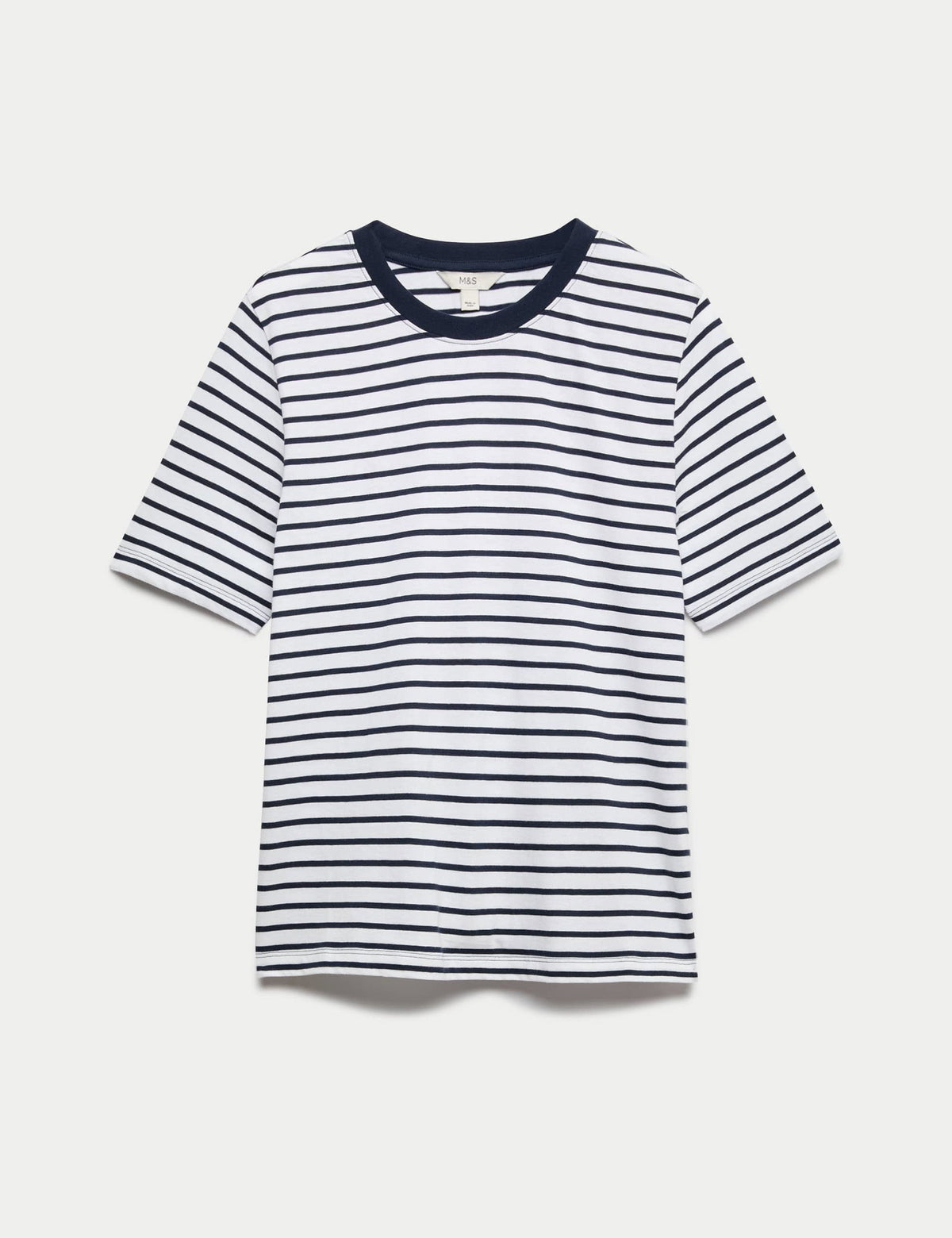 Saf Pamuklu Kısa Kollu T-shirt