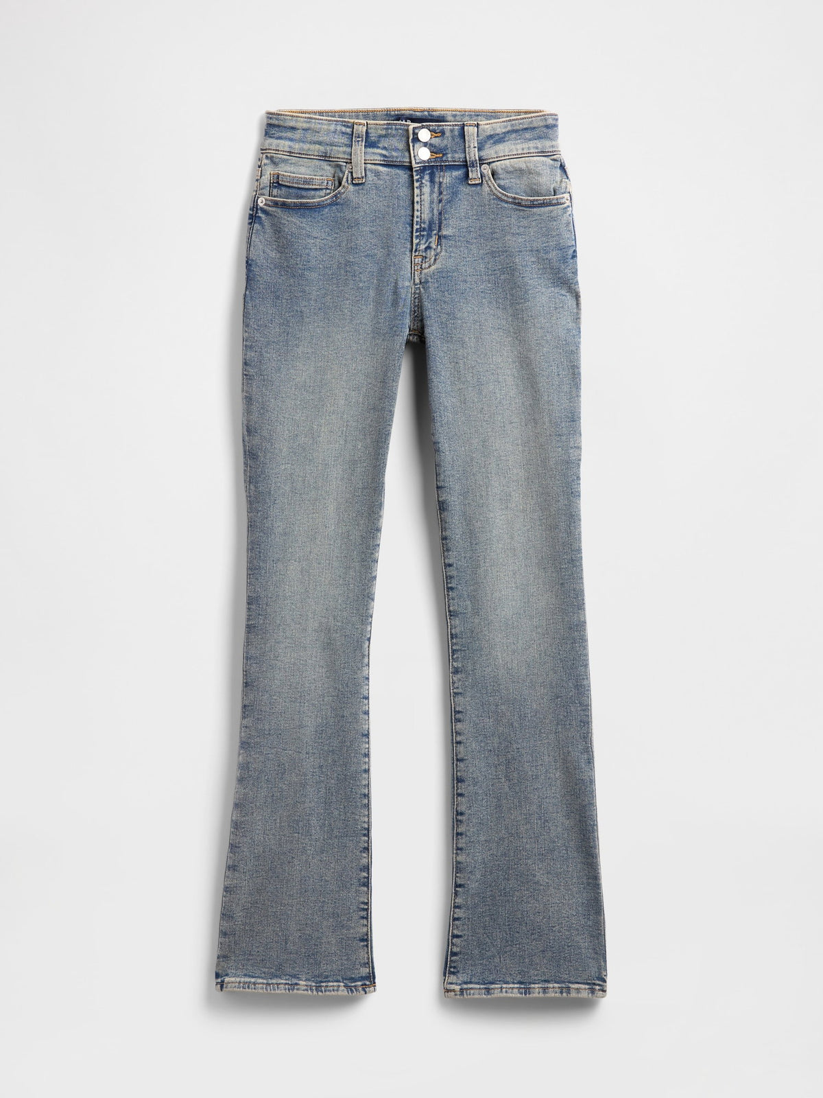 Açık Mavi Mid Rise Universal Baby Boot Jean Pantolon