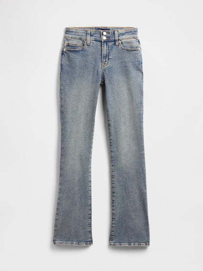 Açık Mavi Mid Rise Universal Baby Boot Jean Pantolon