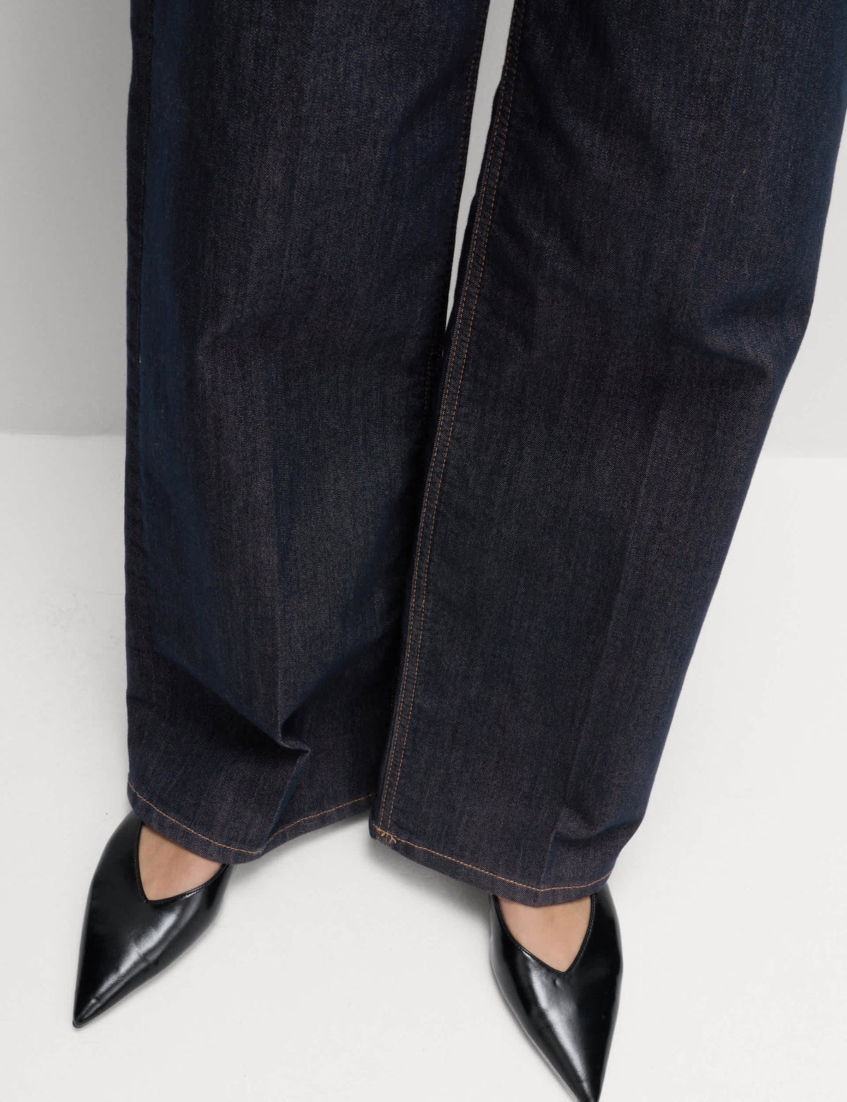 Yüksek Bel Wide Leg Jean Pantolon
