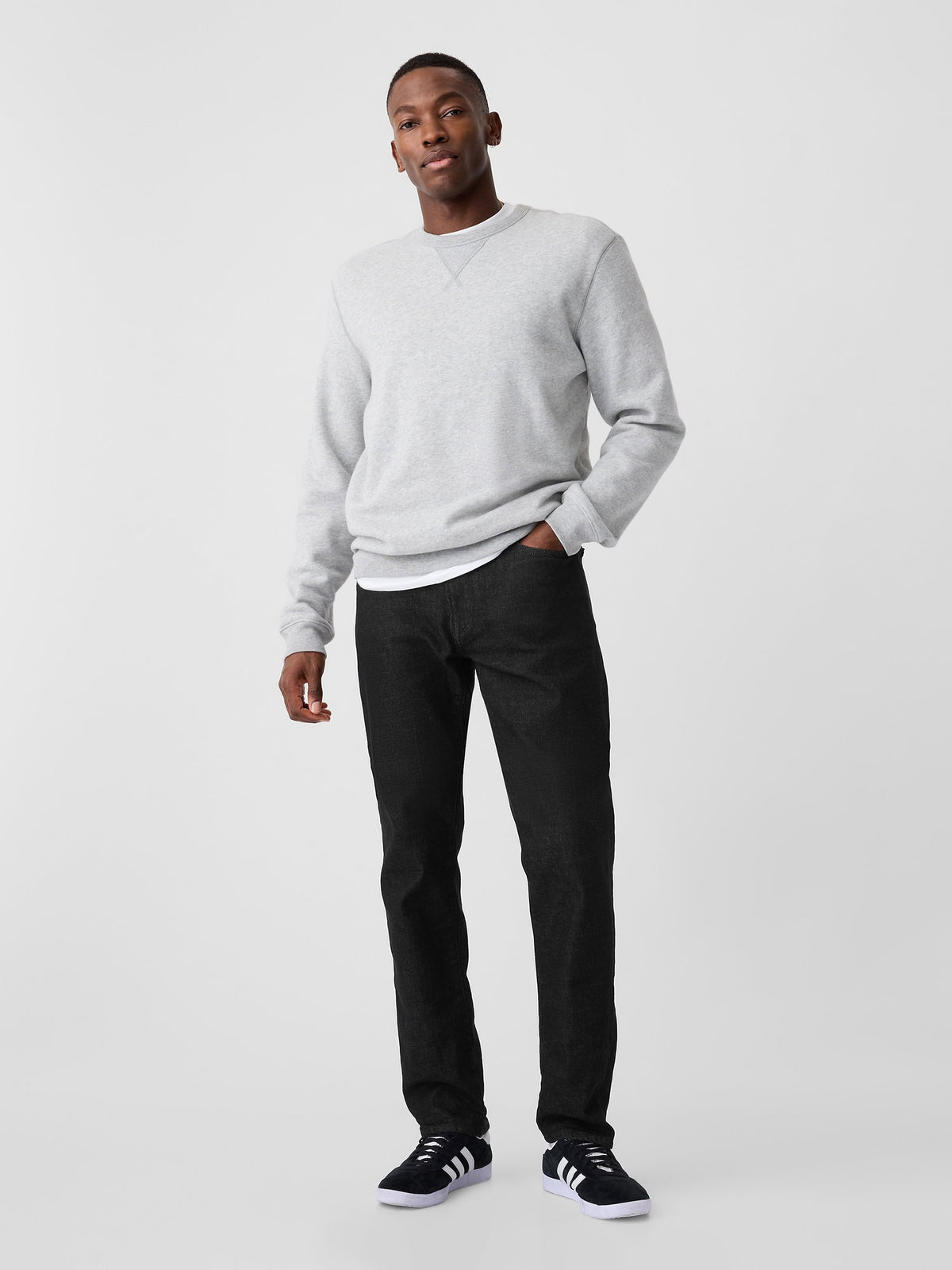Siyah Gapflex Straight Jean Pantolon