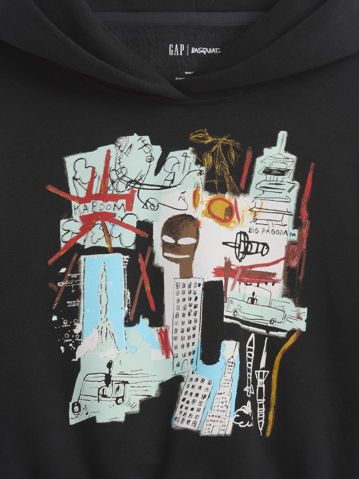 Siyah Jean-michel Basquiat Vintagesoft Sweatshirt