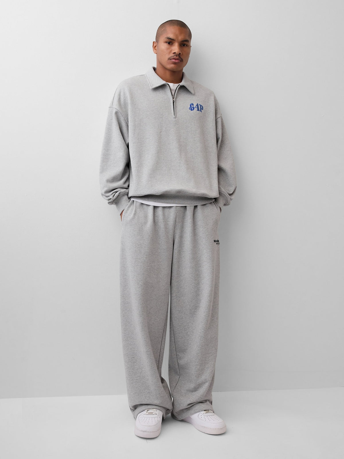 Açık Gri Gap × Awake Ny Heavyweight Baggy Eşofman Altı