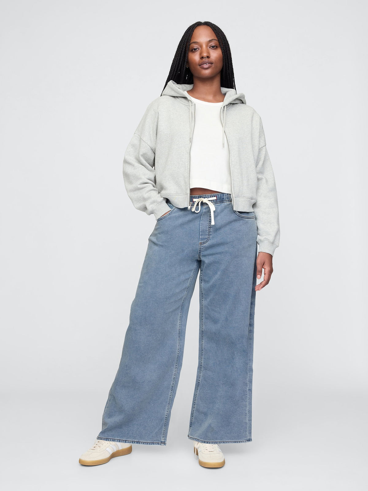 Mavi Mid Rise Easy Baggy Jean Pantolon