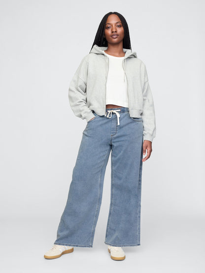 Mavi Mid Rise Easy Baggy Jean Pantolon
