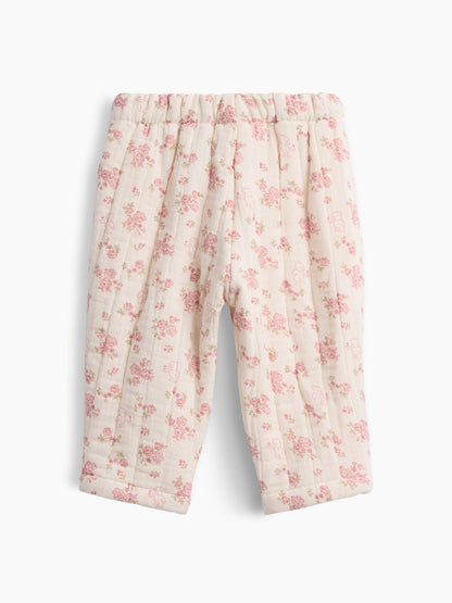 Çok Renkli Baby Kapitone Gauze Pull-on Pantolon