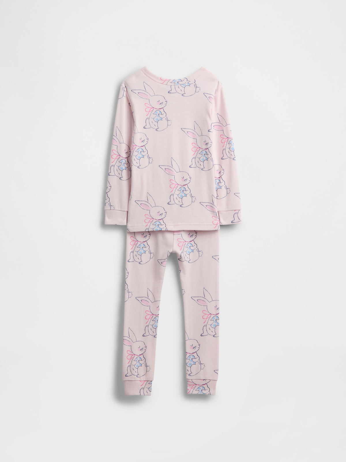 Pembe Bebek Ve Yürümeye Başlayan Çocuklar Için Organik Brushed Pamuk Pijama Takımı