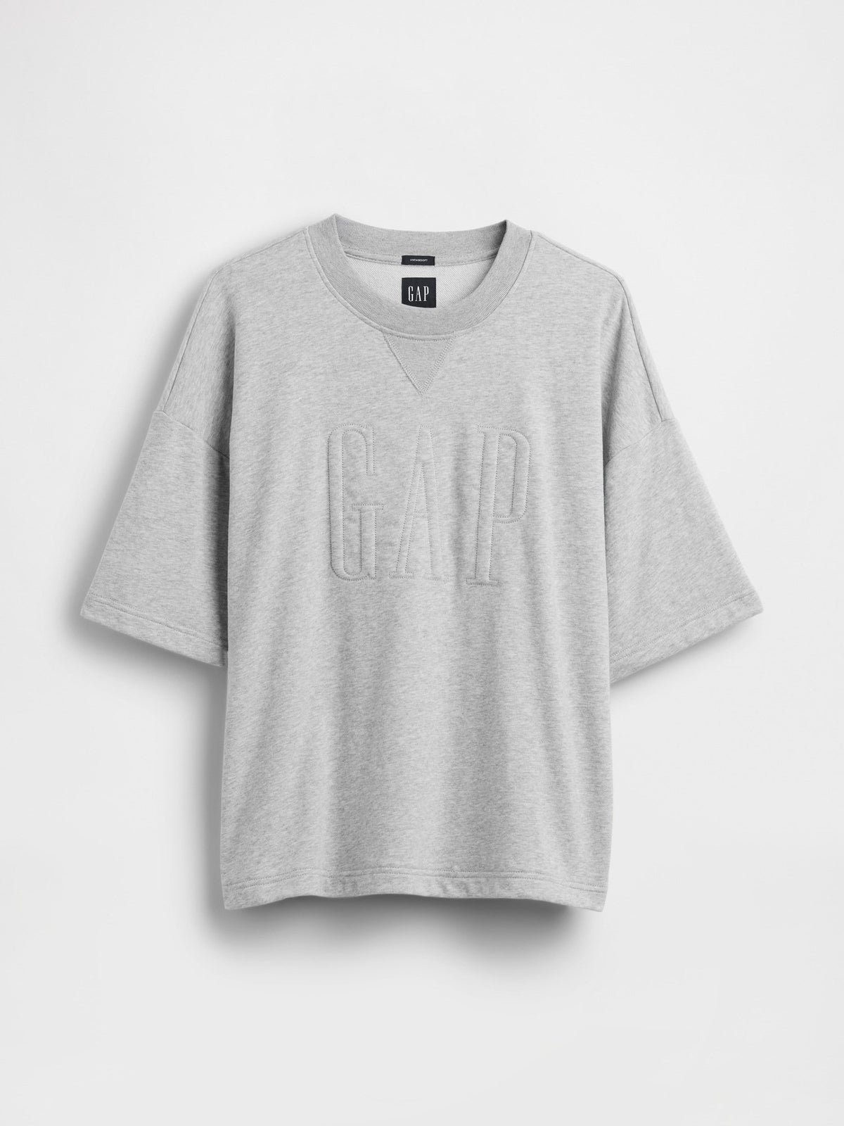 Gri Vintagesoft Terry Oversize Logo Sweatshirt